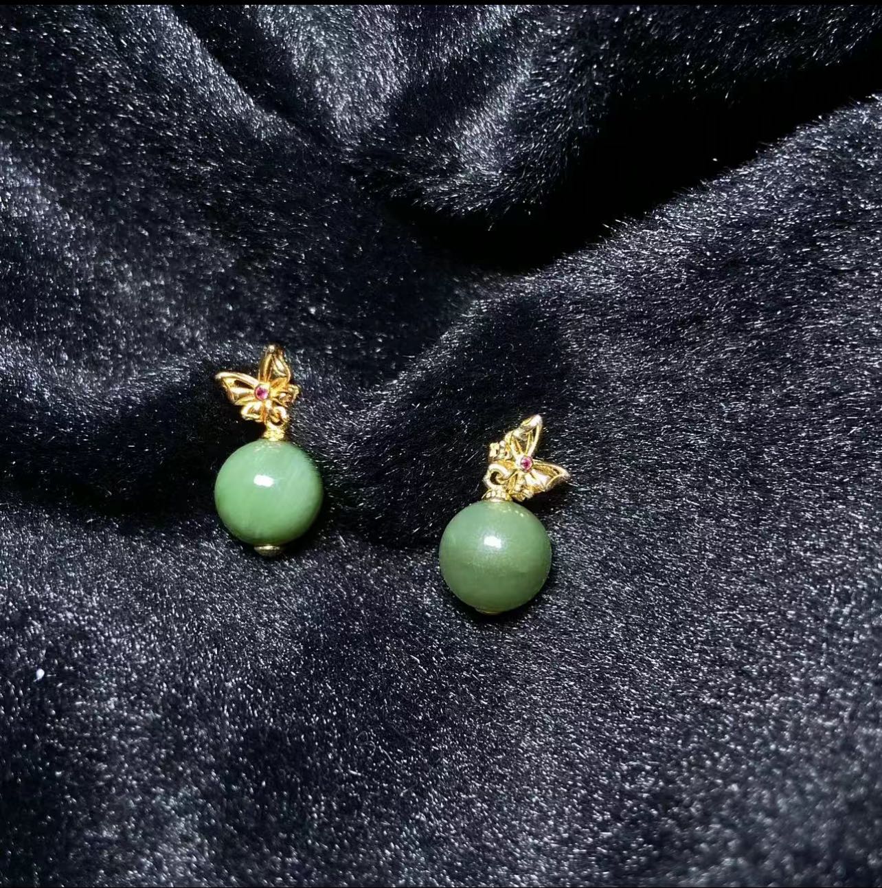 S925 Zilver Ingelegde Hotan Jade Hanger