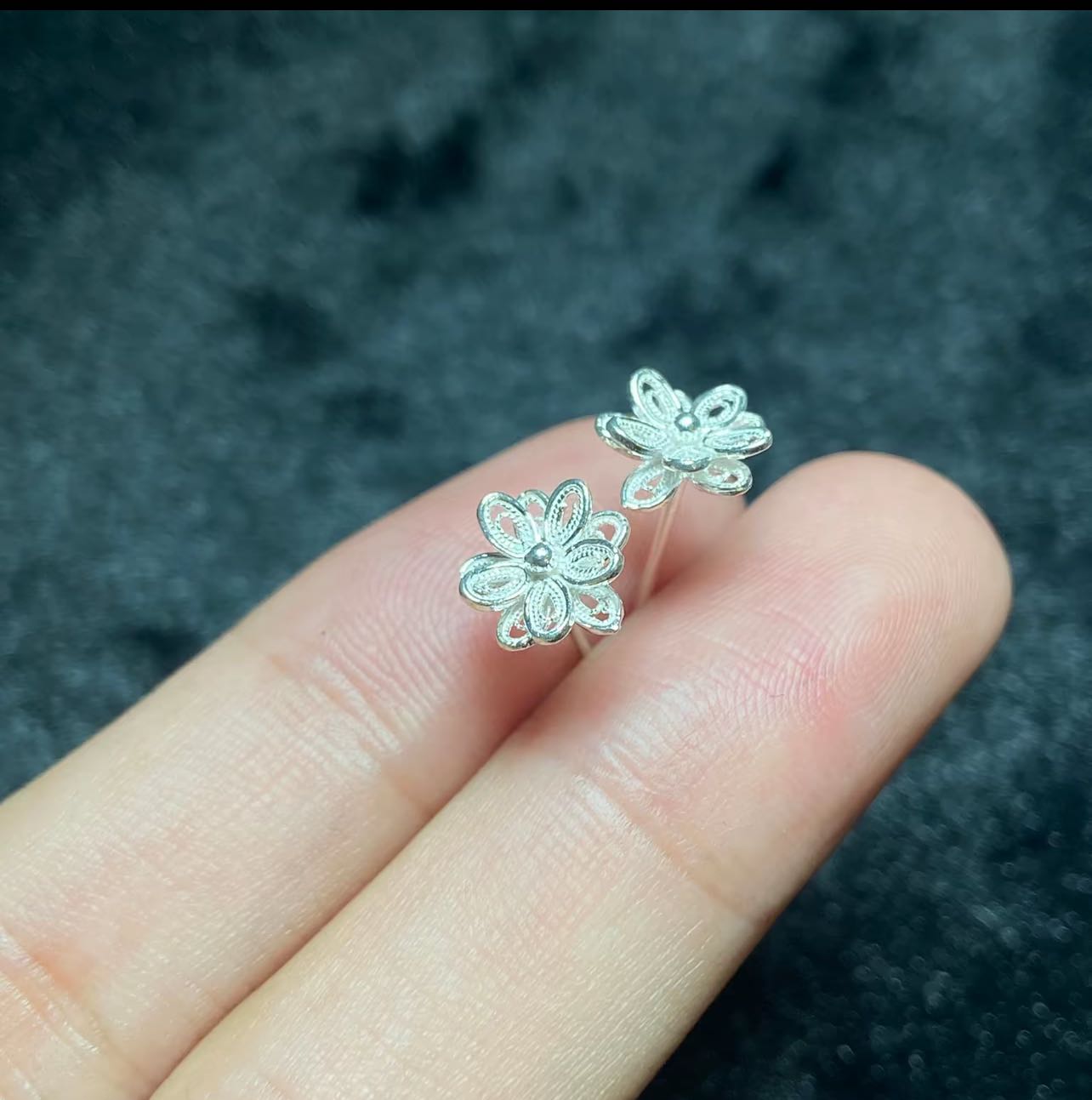 Zilver Oorbellen 0.5G