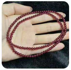 Granaatarmband Met Meerdere Cirkels 4 mm