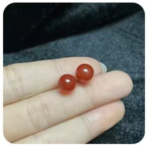 S925 Zilver Ingelegde Agaat Ronde Kralen Oorbellen 8 mm