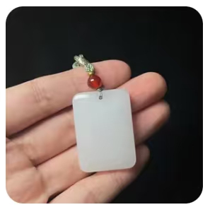 Kwarts Jade Vredig Amulet Hanger 25.35 mm