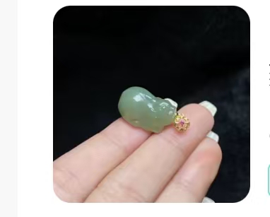 S925 Zilver Ingelegde Hotan Jade Bixiu Hanger 21.15