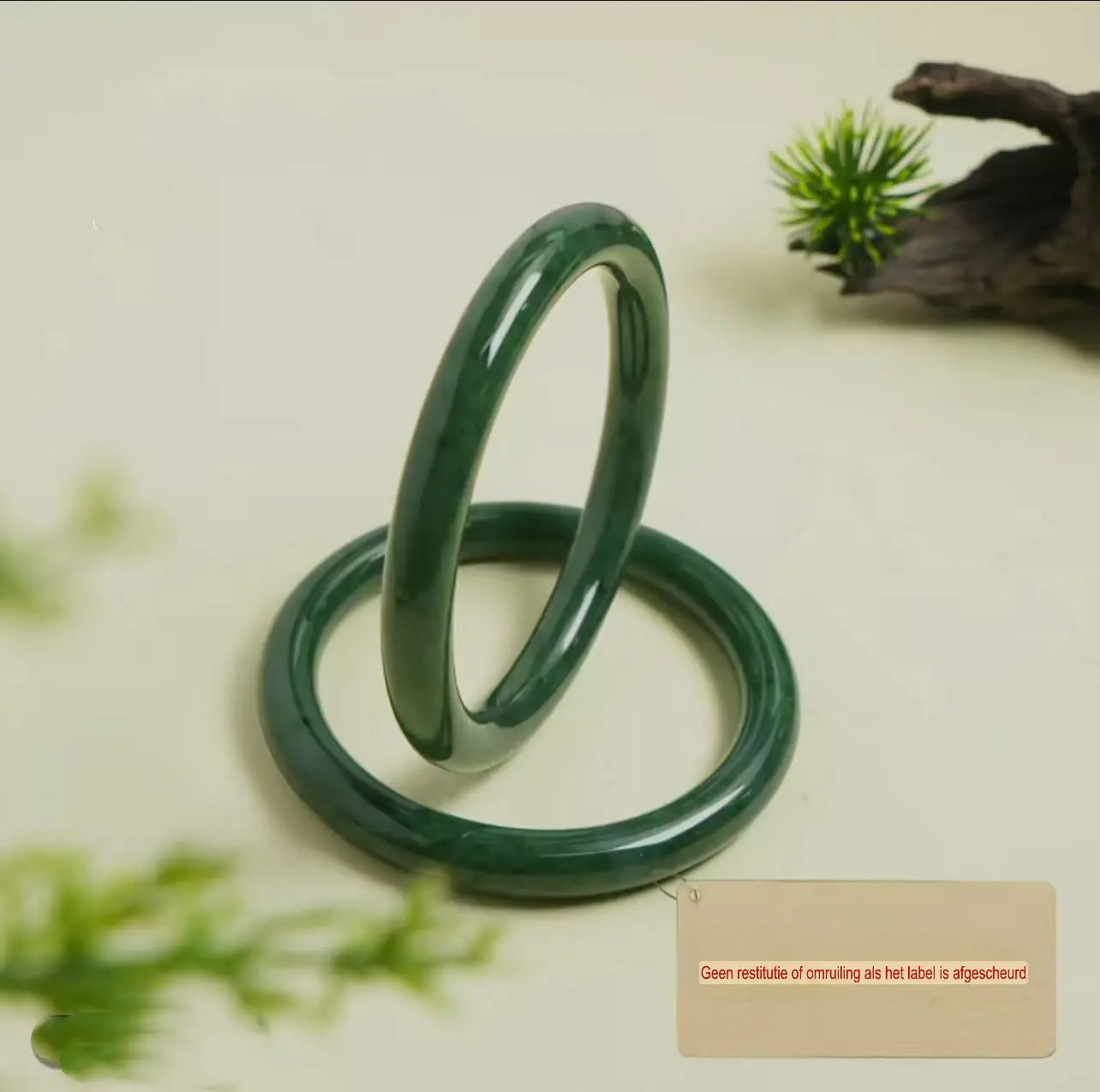 Hetian Jade Armband – Noordpooljade, fijn rond design