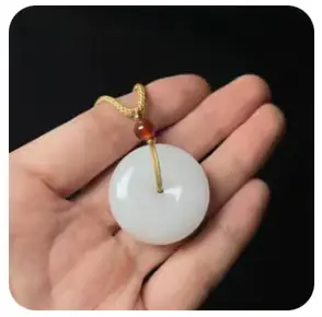 Kwarts Jade ‘Vrede gesp’/‘Ping An ’Hanger