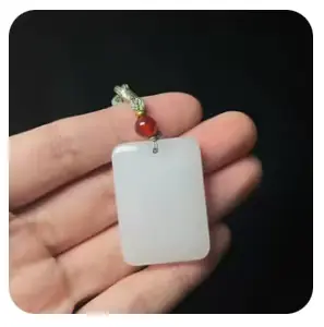 Kwarts Jade vredig amulet Hanger