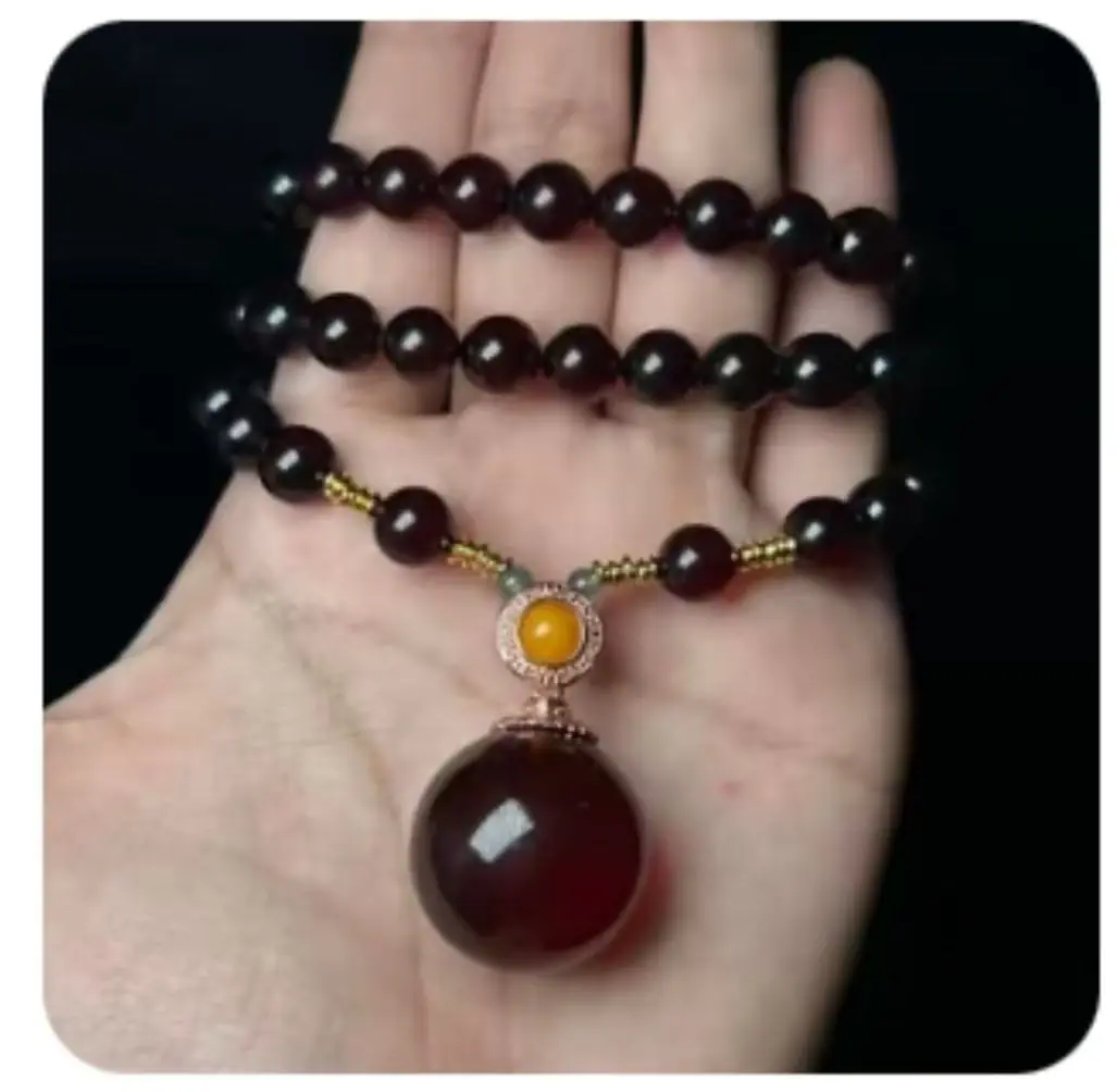 Bloed Barnsteen Ketting