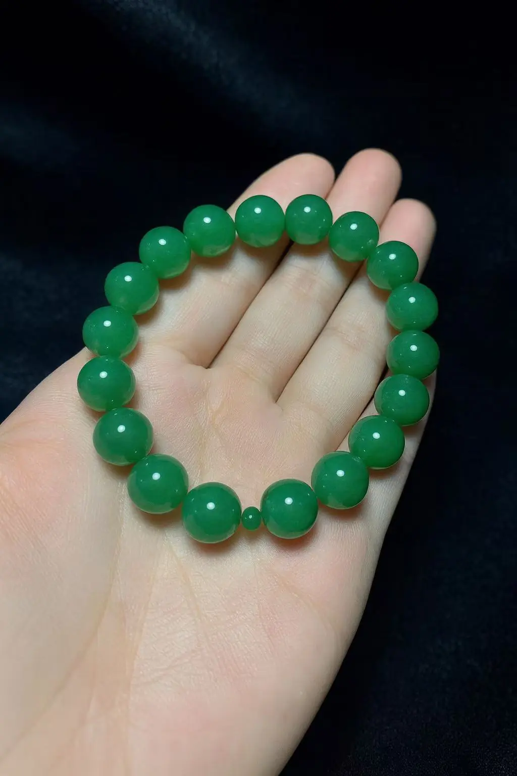 Hetian Jade Armband 9mm - Afbeelding 3